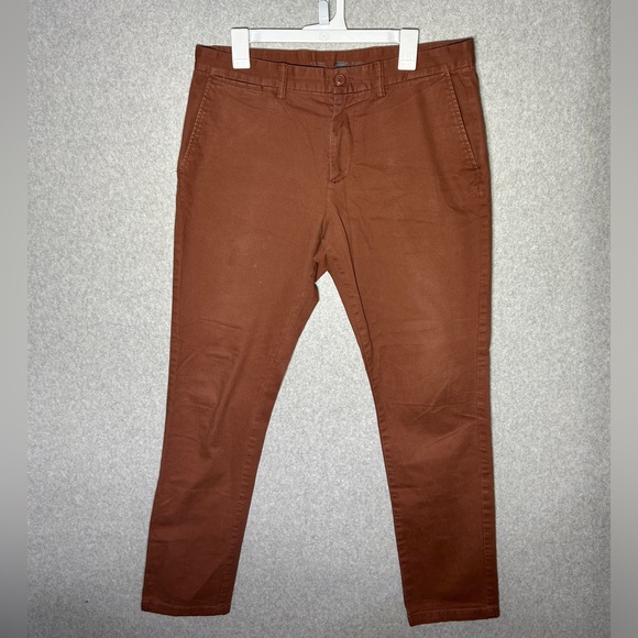 Old Navy Ultimate Slim Slacks – Men's 34x34, Rich Rust Color - Picture 1 of 7